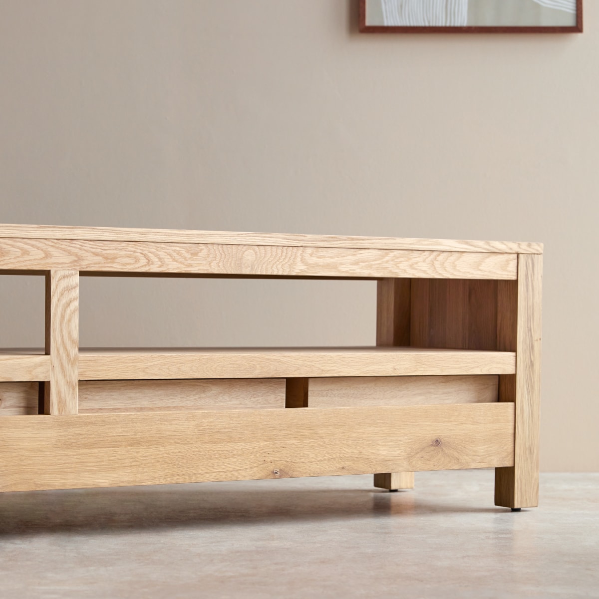 Oliver Solid oak TV stand 200 cm