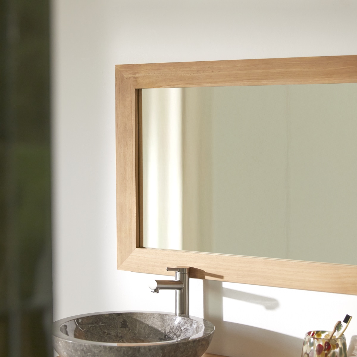 Tona - Solid teak mirror 160x60 cm