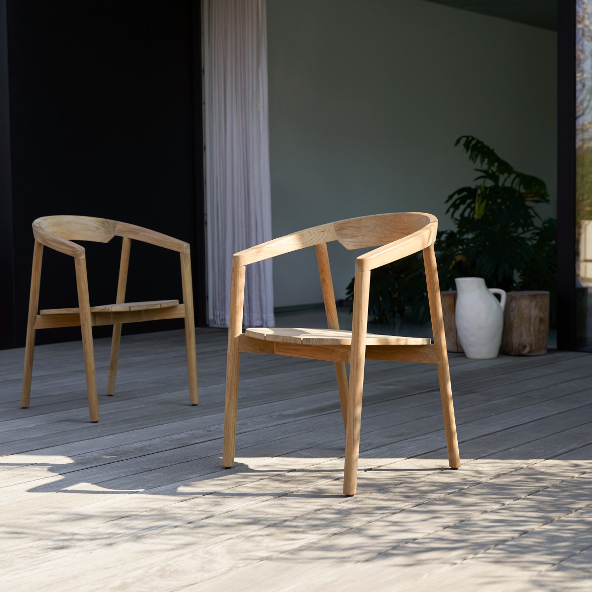 Chaise de jardin en bois de teck massif Francia FSC - Tikamoon