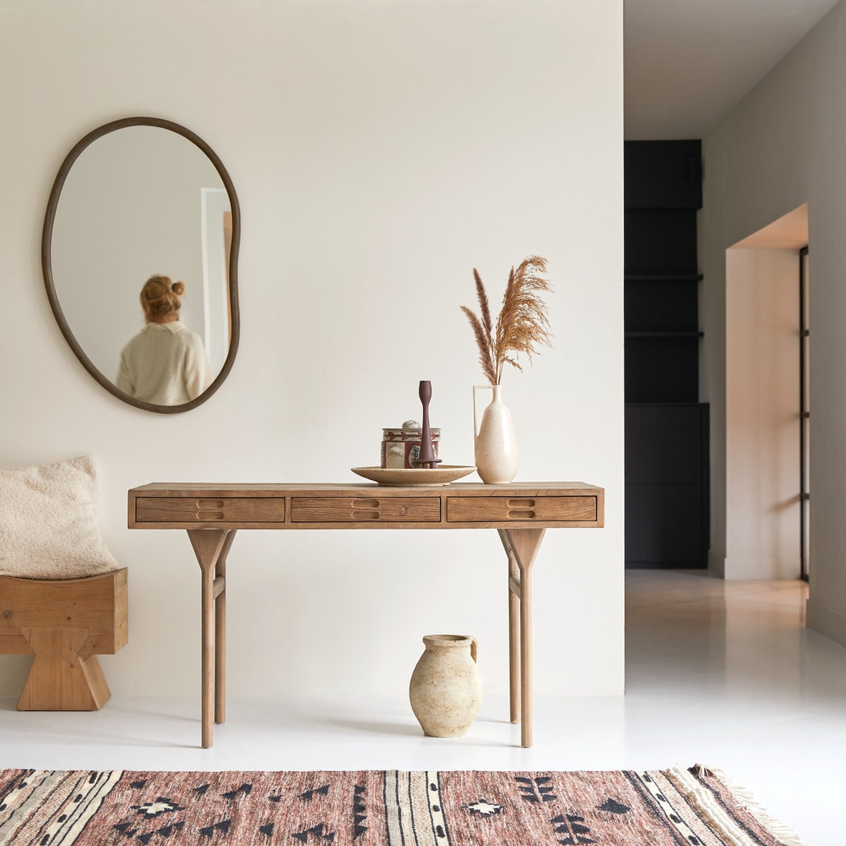 Kim - Reclaimed pine and elm console table