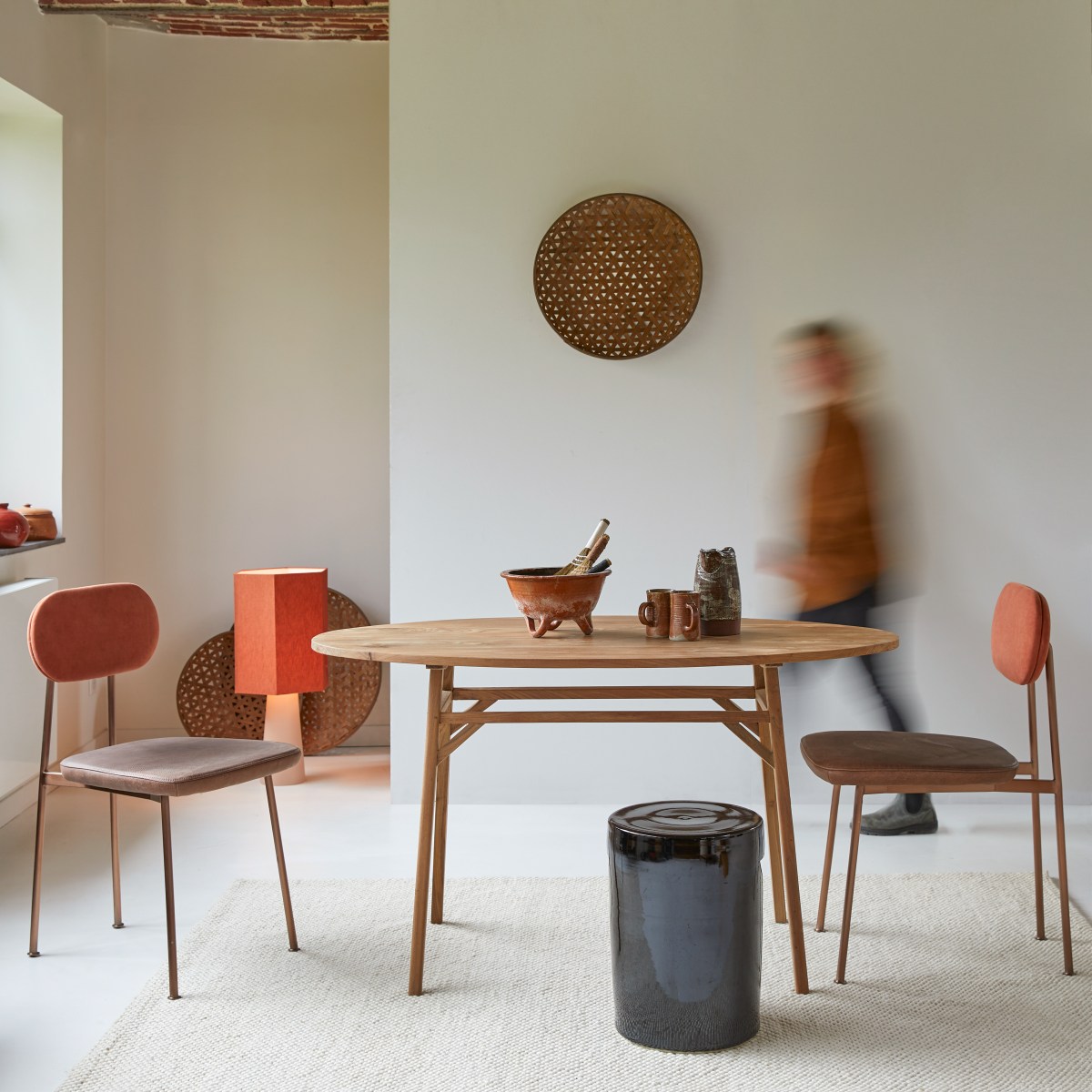 Table ovale en bois de teck massif recyclé 140 Elena FSC® - Tikamoon