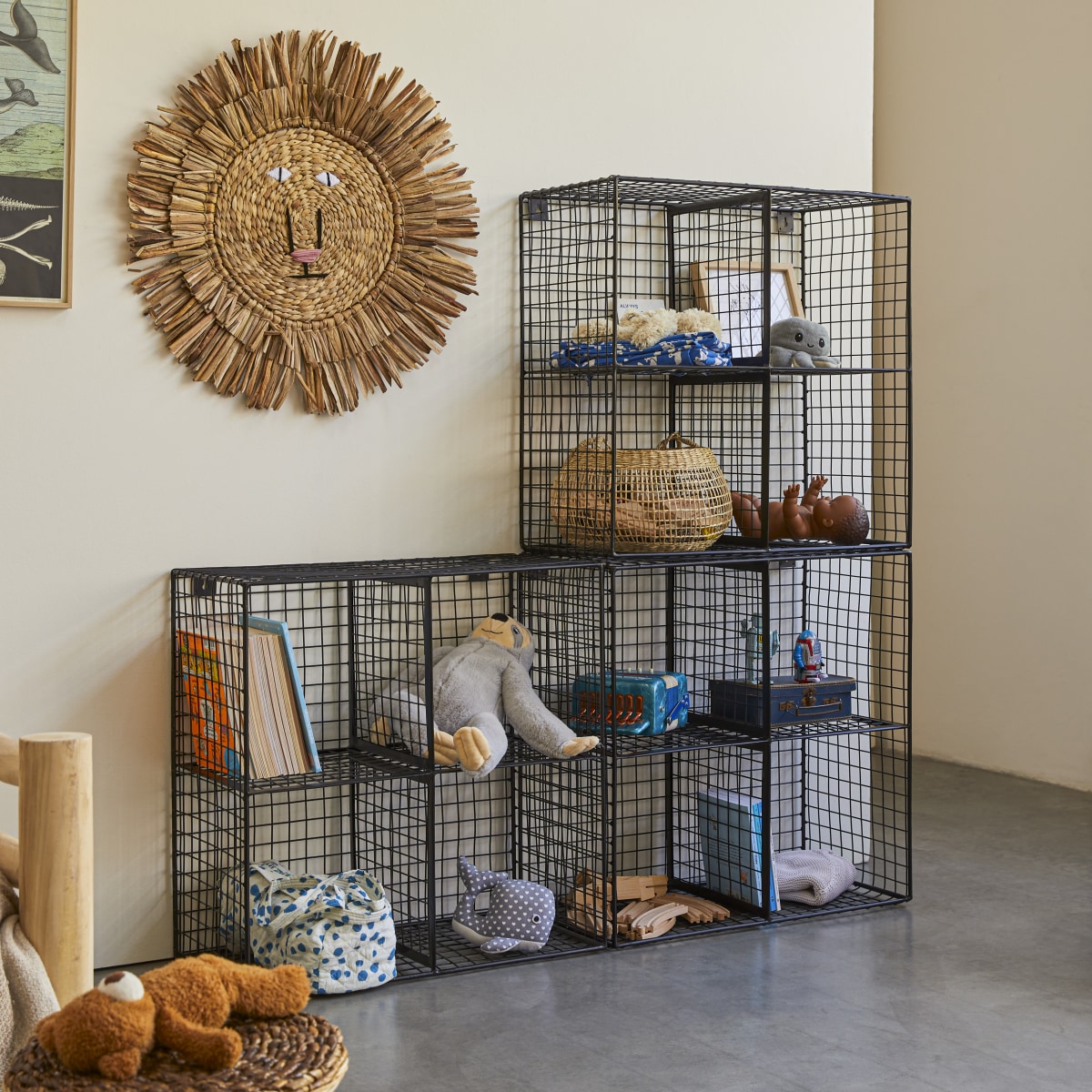 Tonchean Libreria girevole per bambini a 3 ripiani, libreria bianca alta da pavimento, scaffale angolare per casa, ufficio, soggiorno, sala giochi