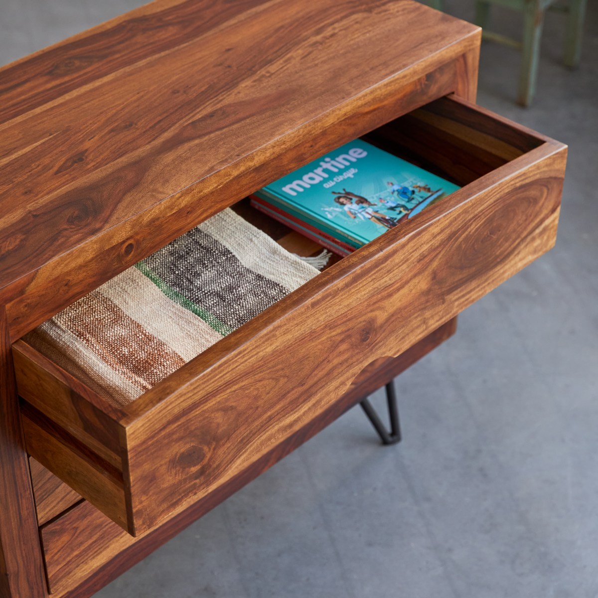 Bonnie - Children's chest of drawers in solid sheesham
