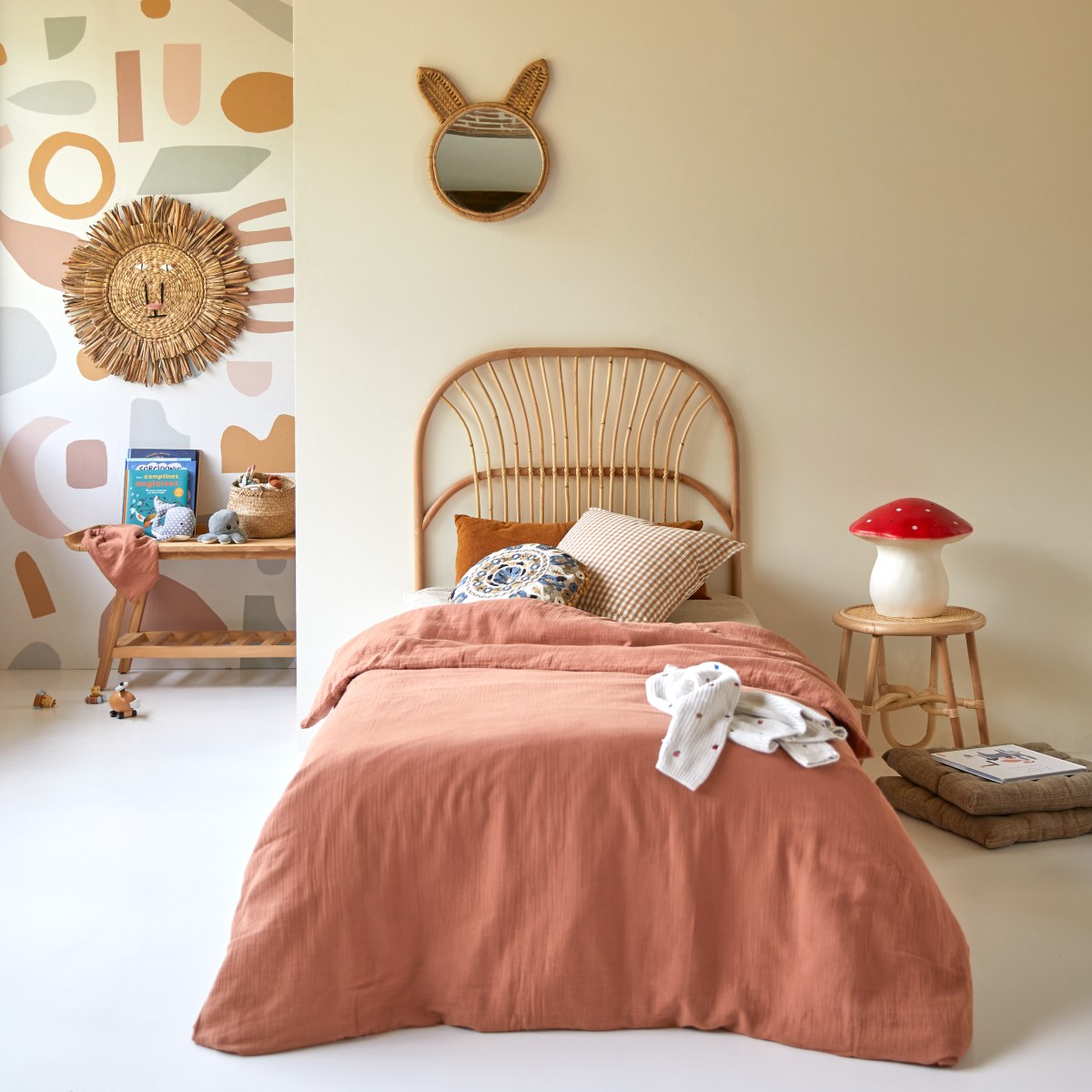 Colette - Kids Rattan Headboard 90 cm