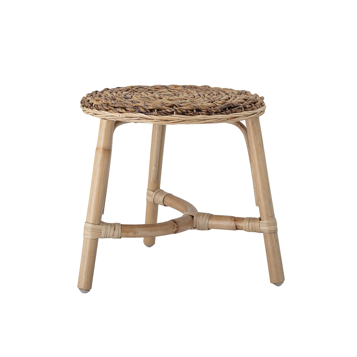 Tabouret en rotin et fibres végétales Hubert Tikamoon