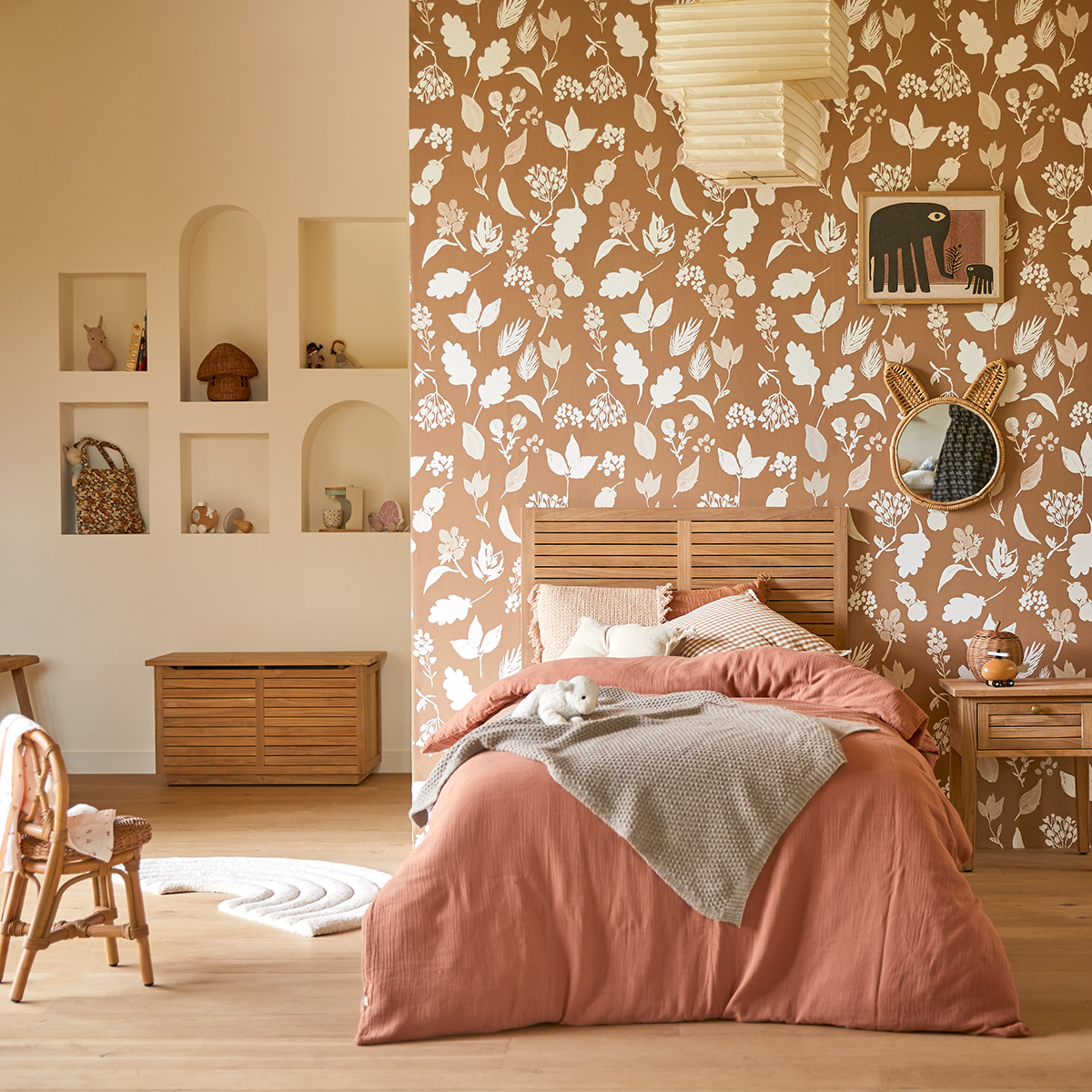 Tête de lit enfant en bois de teck 95 Suzette FSC® - Tikamoon