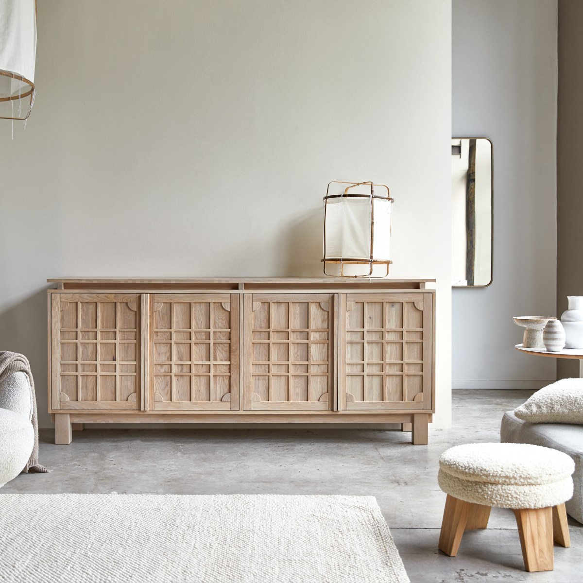 Buffet en bois de chêne 220 Bodi FSC - Tikamoon