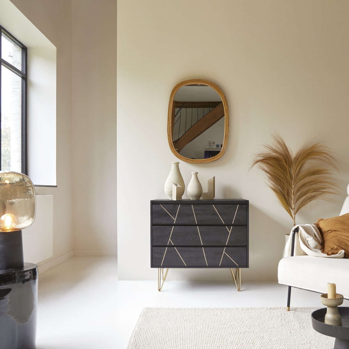 Commode en bois de manguier massif Liv Tikamoon