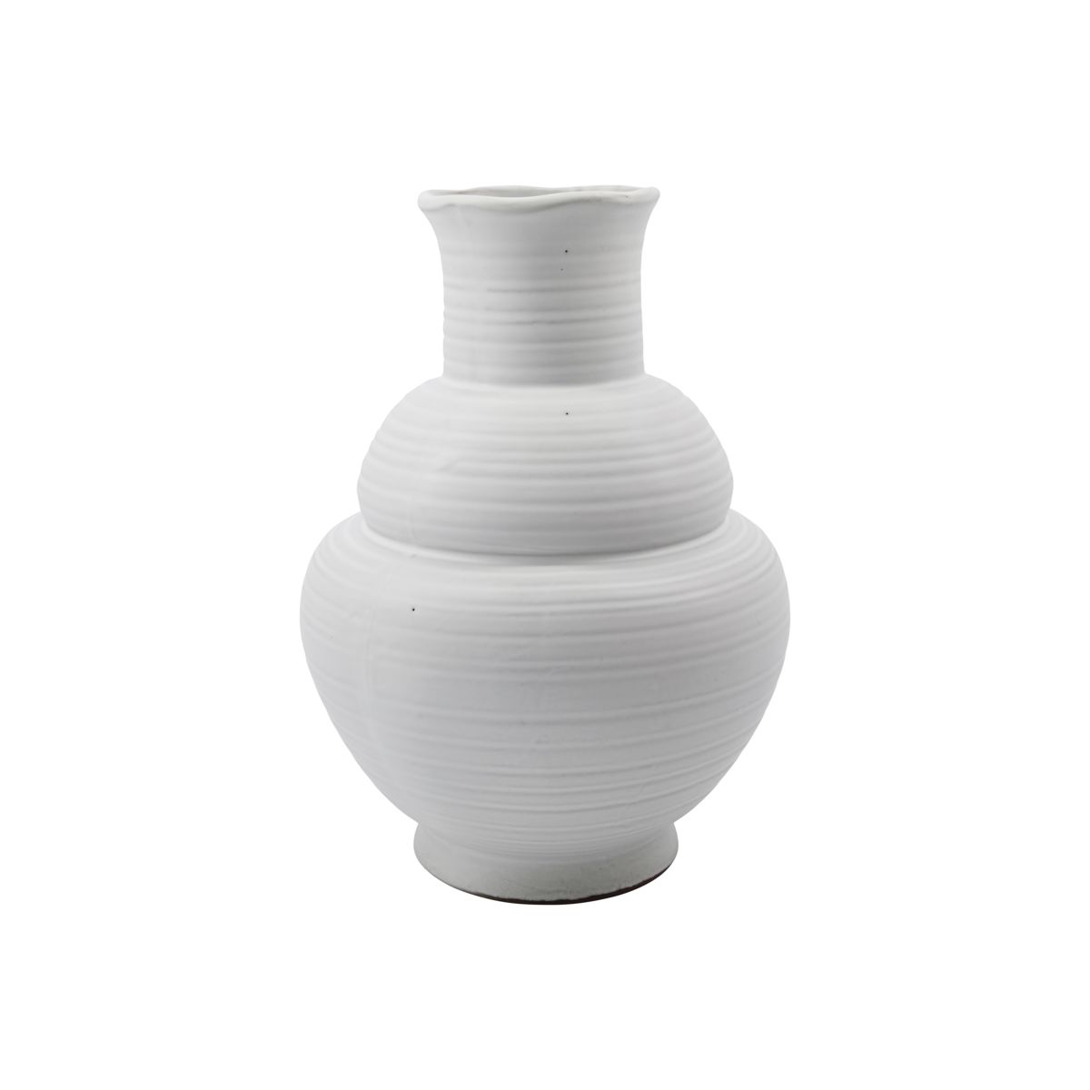 Liva - Vase en grès, white
