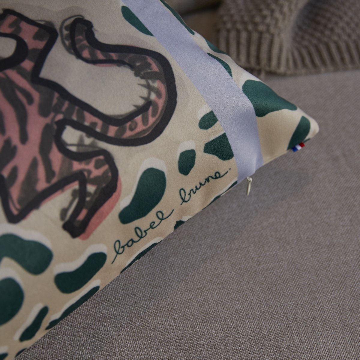 Féline - Cuscino francese 50 x 30 cm