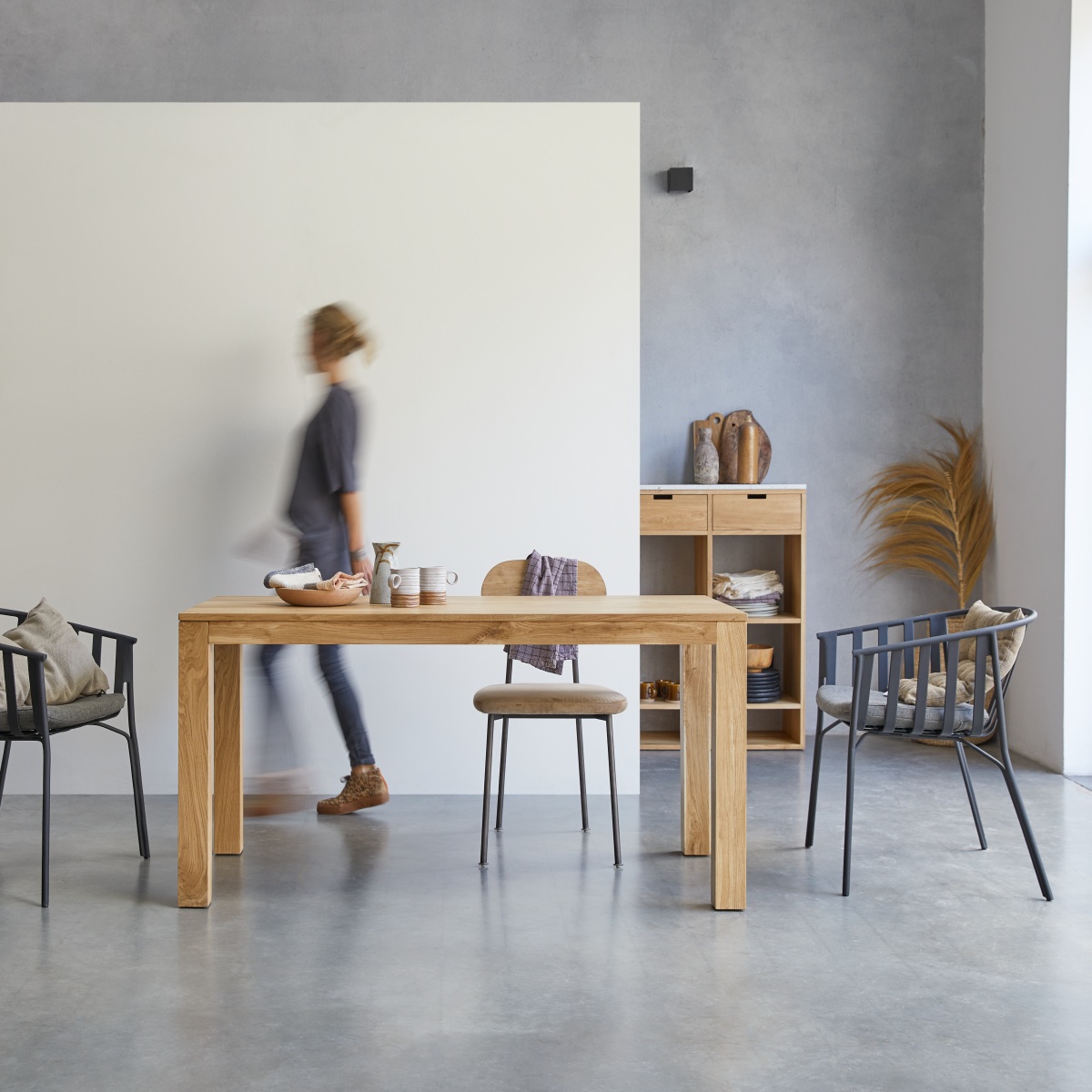 Table en bois de chêne massif 150x75 Eden FSC - Tikamoon