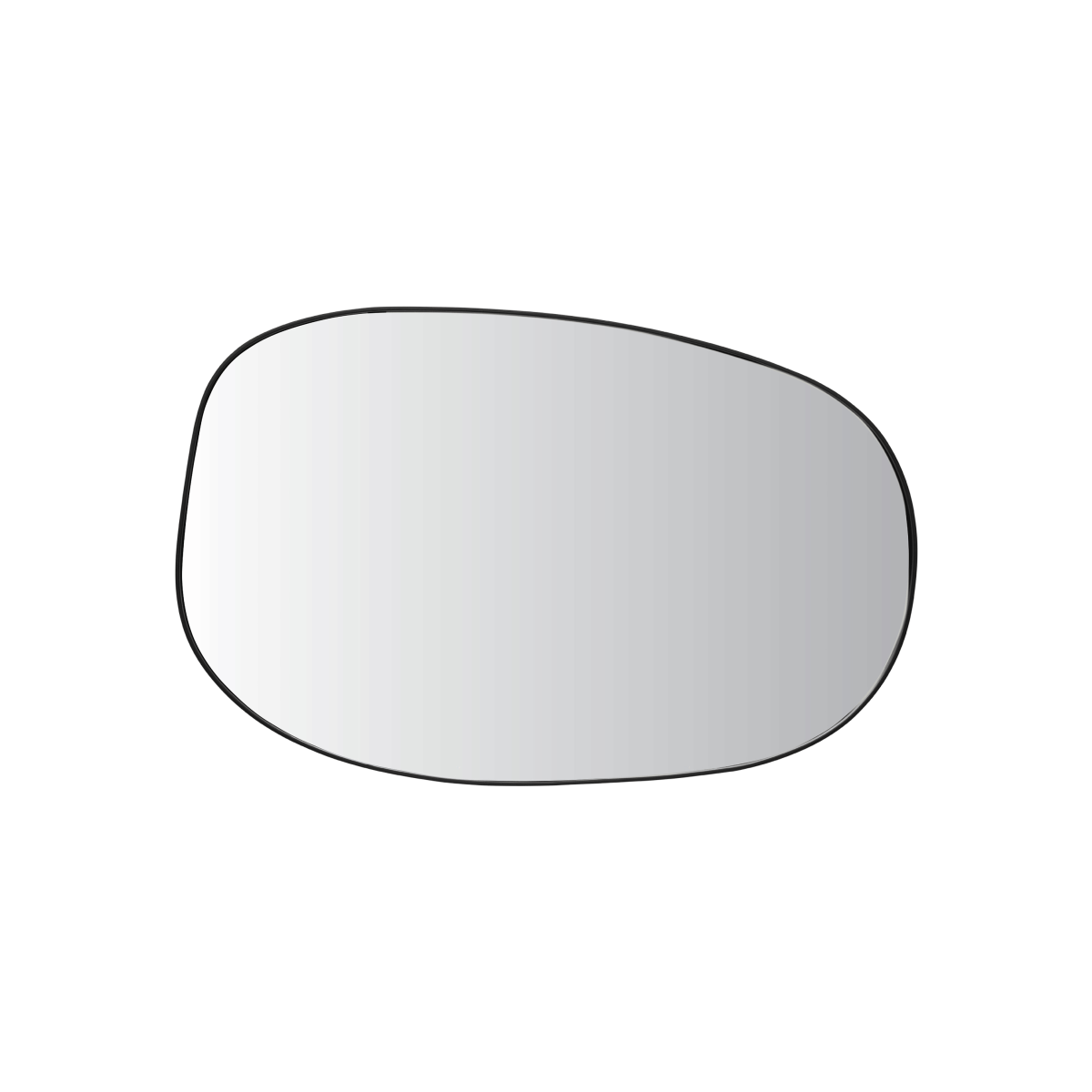 Miroir en aluminium Organic 35x55 cm Tikamoon