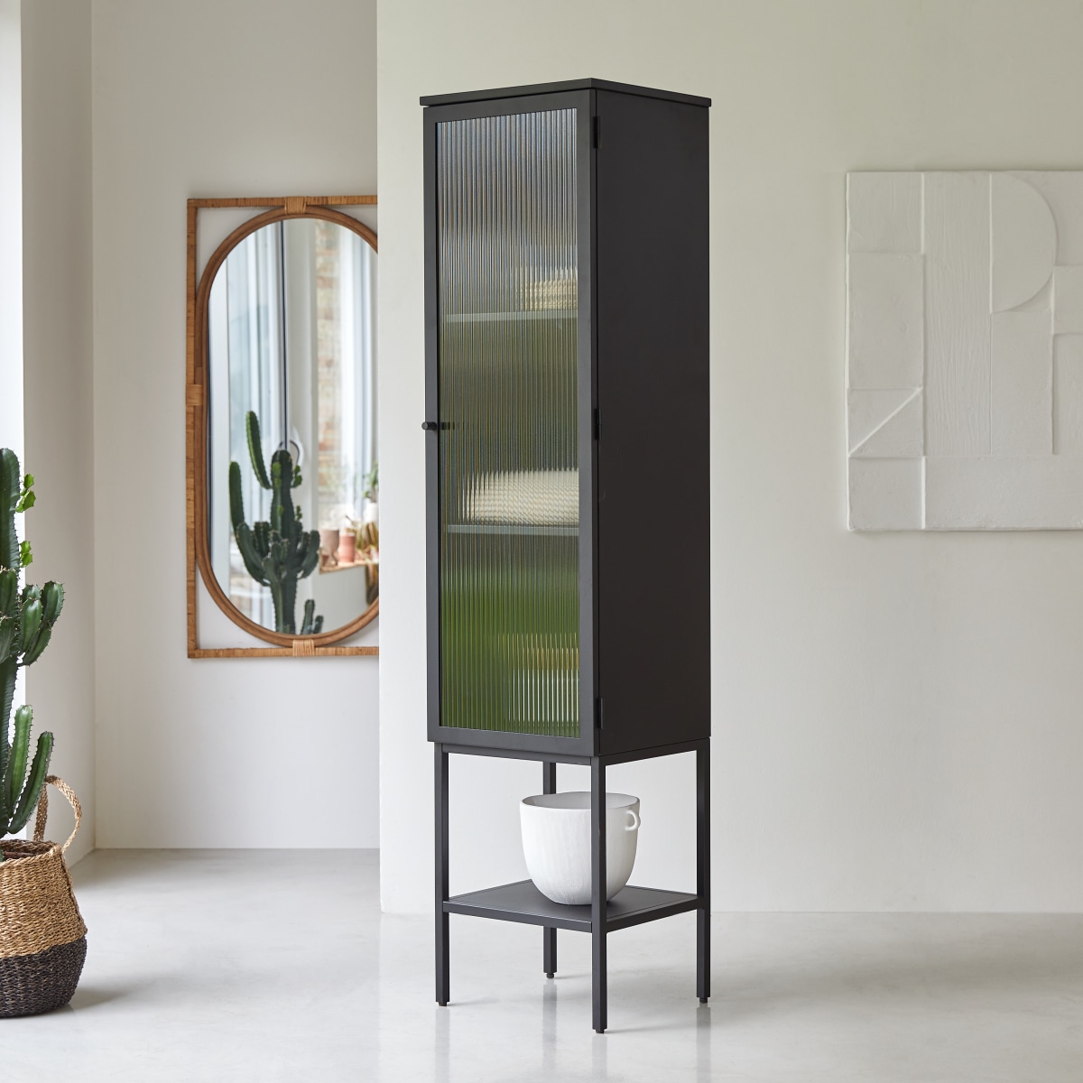 Metal storage unit 170 cm Bathroom storage furniture Tikamoon