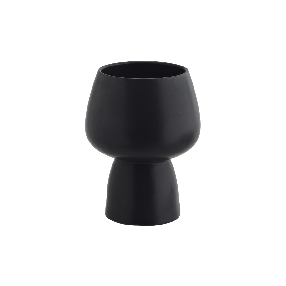 Asar - Terracotta vase, black