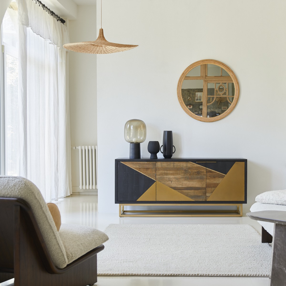 Buffet en bois de chêne 160 Oscar FSC® - Tikamoon