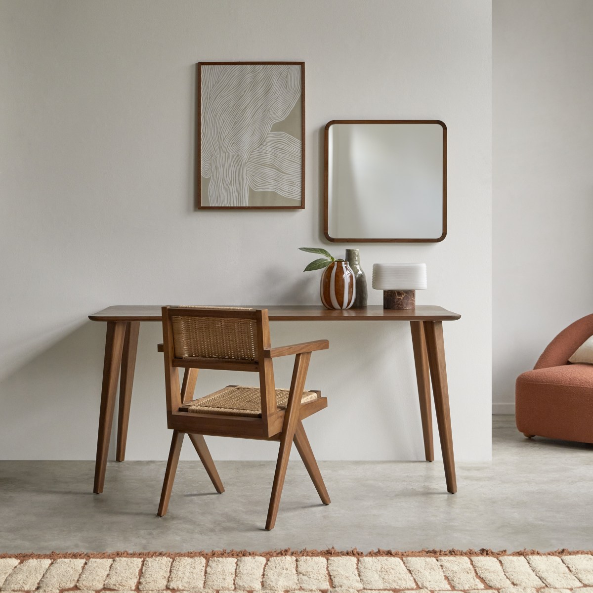 Bureau en bois de teck massif 160x80 Domani FSC® - Tikamoon