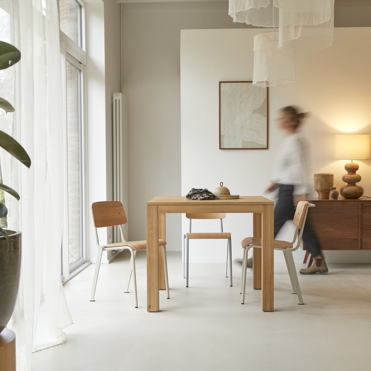 Table en bois de teck massif 90x90 Eden FSC - Tikamoon