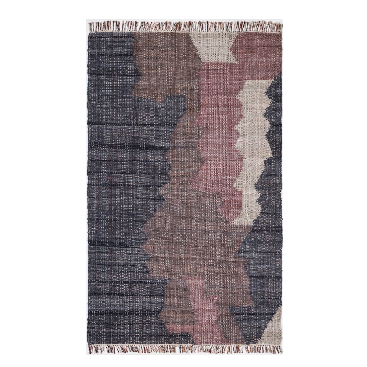 Karan - Alfombra de algodón reciclado de 150 cm x 240 cm