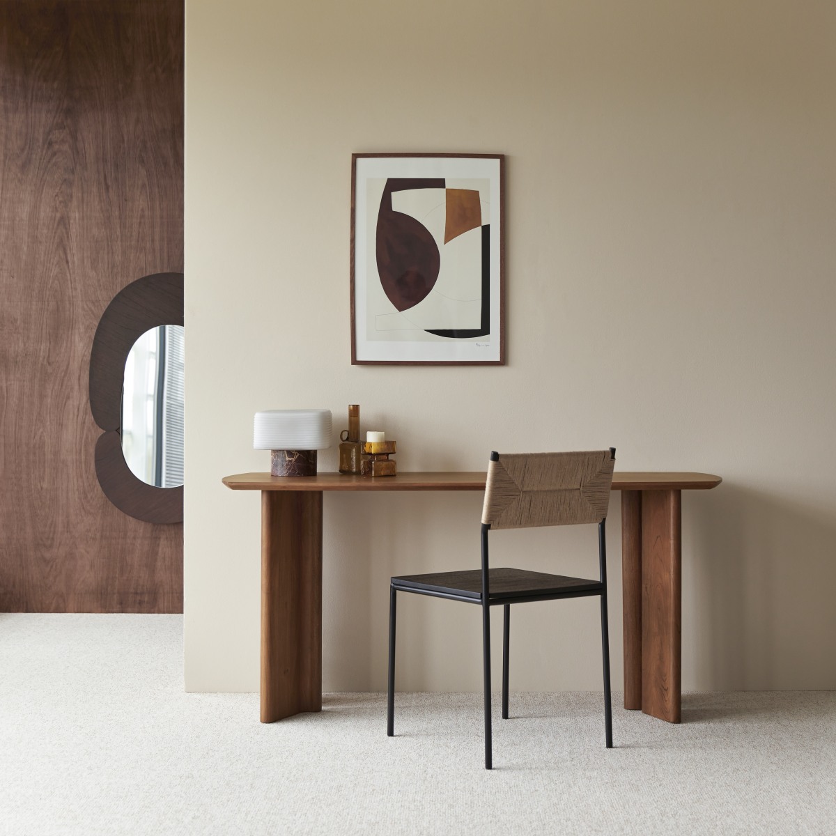Bureau en bois d'acacia massif 160 Suzanne Tikamoon