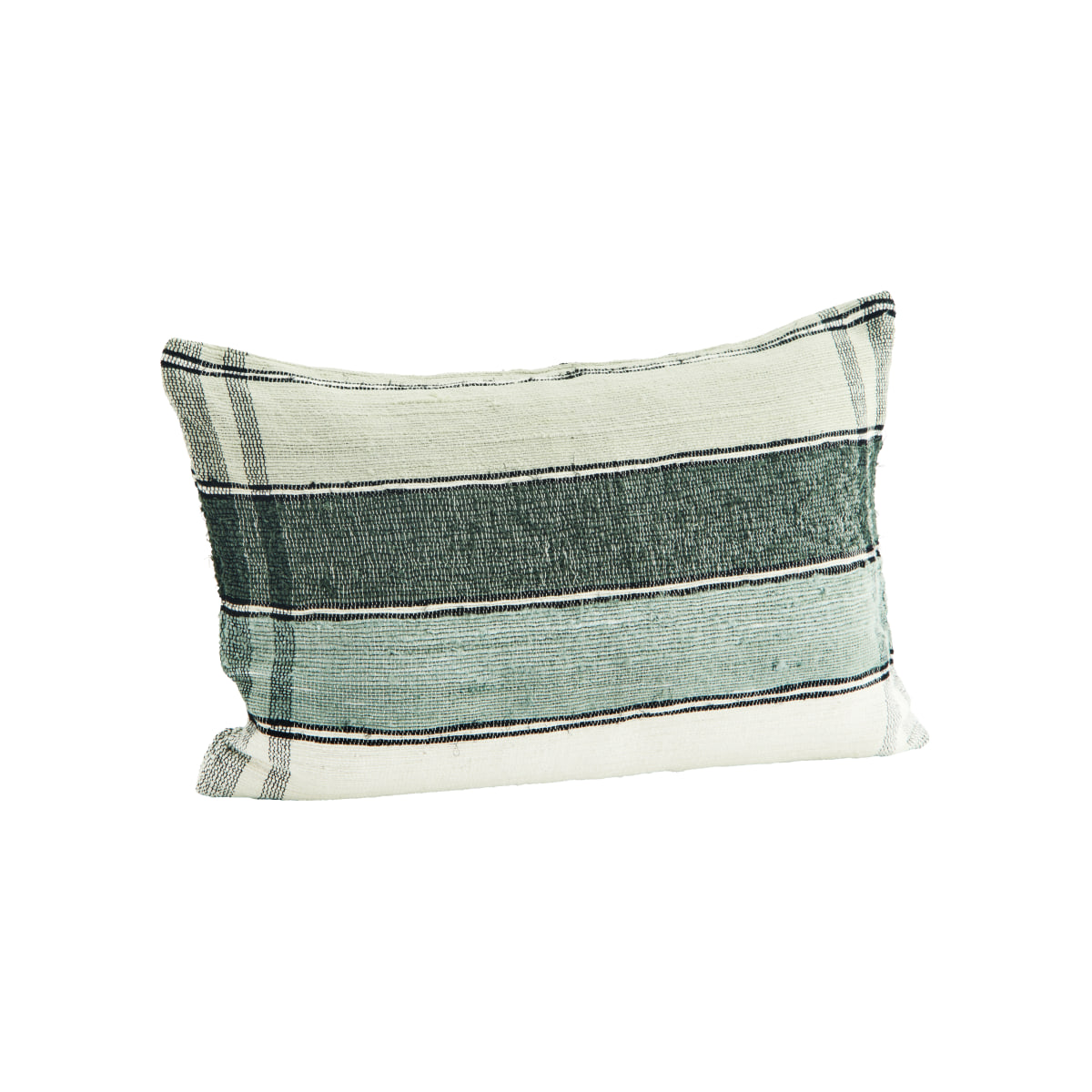 Housse de coussin en soie recyclée 60x40 cm sauge, Soan Tikamoon