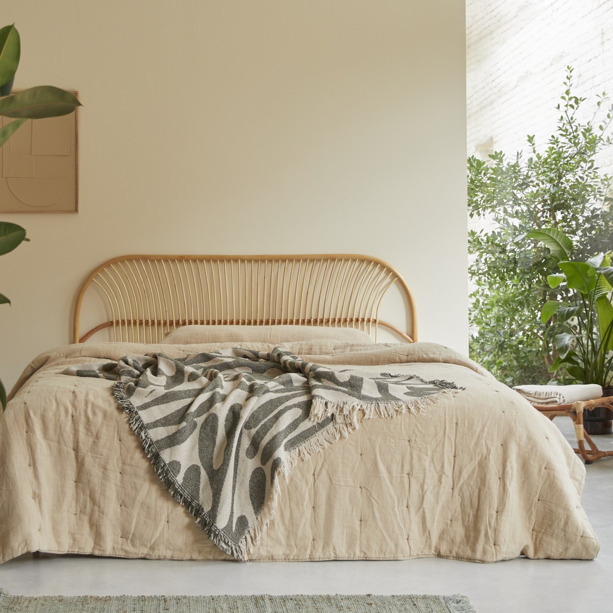 Rattan headboard 180 discount
