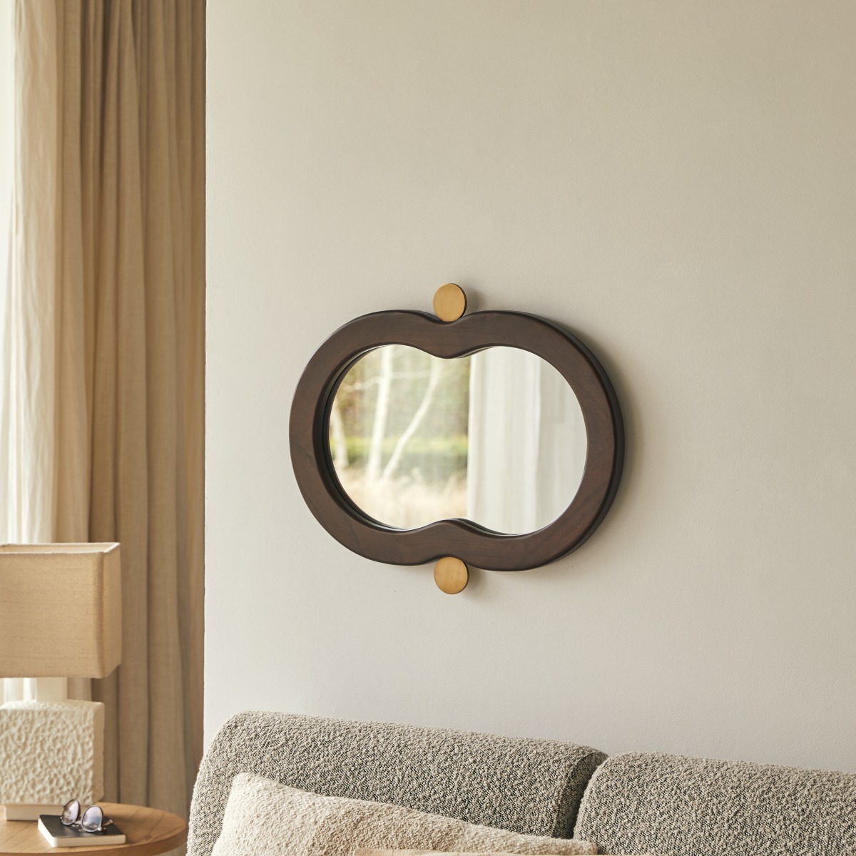 Mindi wood mirror 60 x 40 cm - Living room accessories - Tikamoon