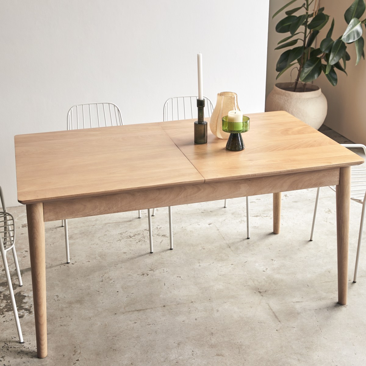 Lyla - Bougeoir en verre recyclé, vert