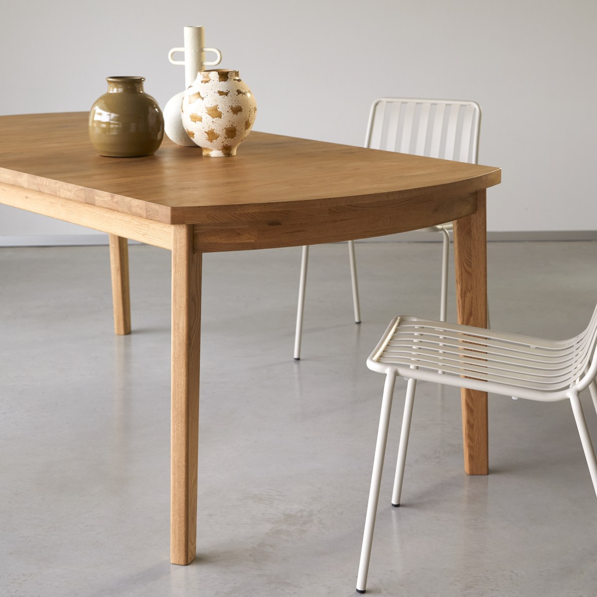 Maia -  Solid Oak Extendable Table for 6 to 12 people