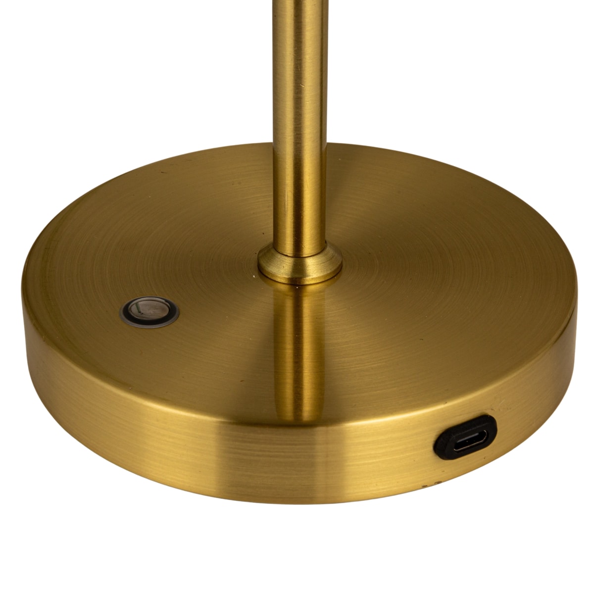 Luke - Metal LED Rechargeable Table Lamp with Touch Sensor, Gold Finish