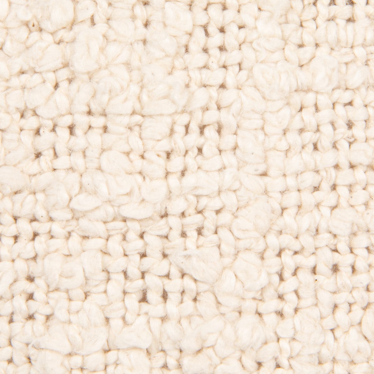 Seb - Woven Cotton Pillow with Fringe and Flanged Edge, Natural