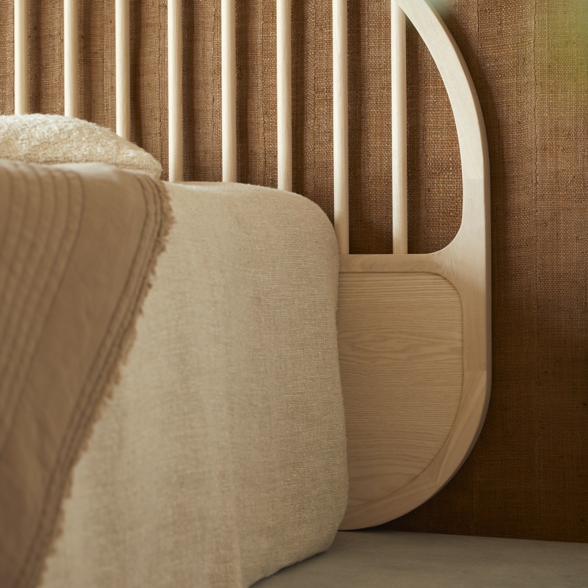 Théodore - Bett-Kopfteil aus massiver Esche, 220 cm