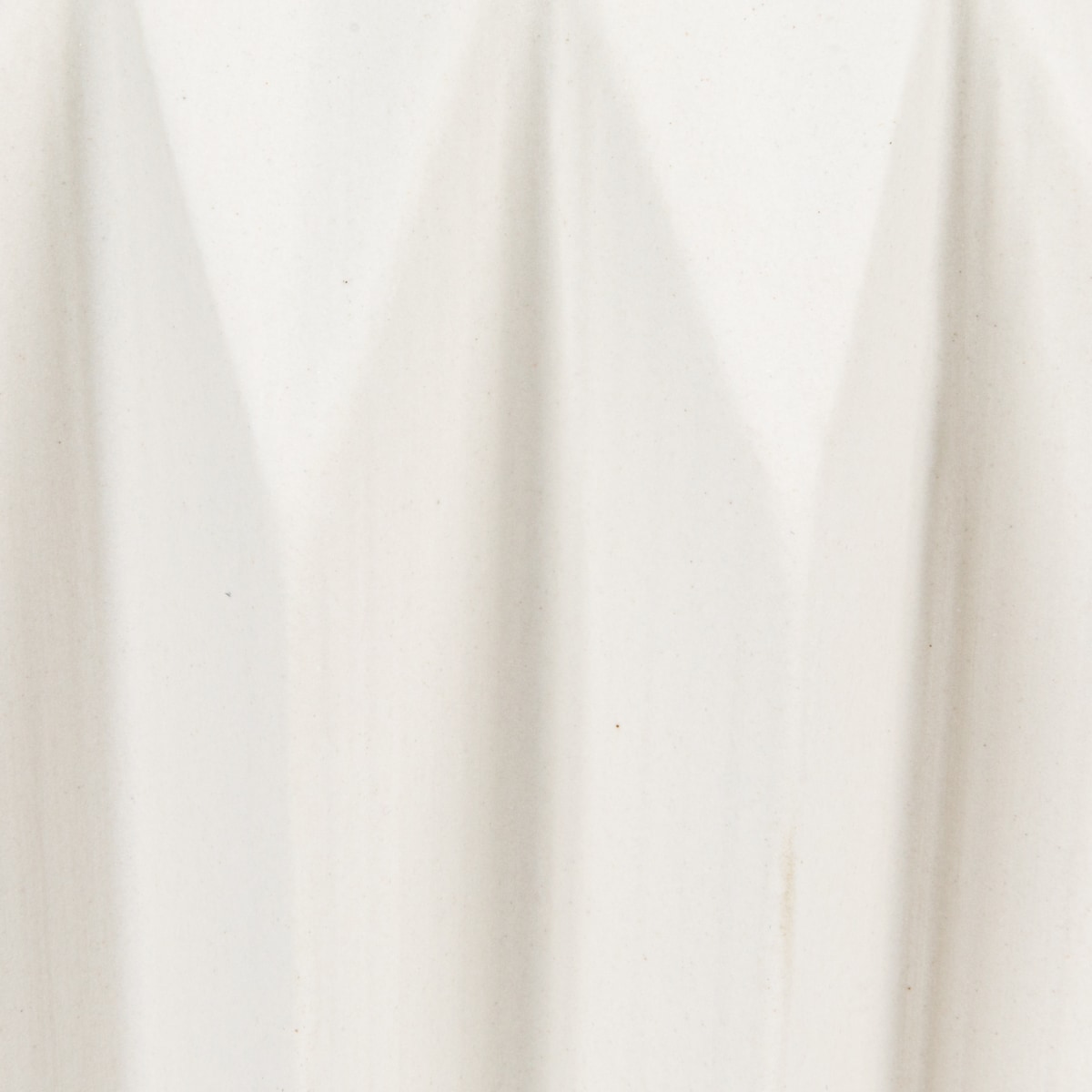 Tim - Round Stoneware Fluted Planter, Matte White