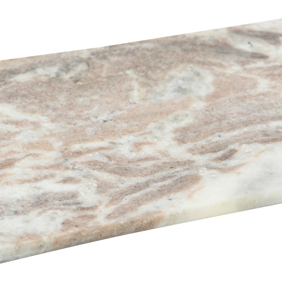 Lily - Marble Food Serving Tray, Beige and White