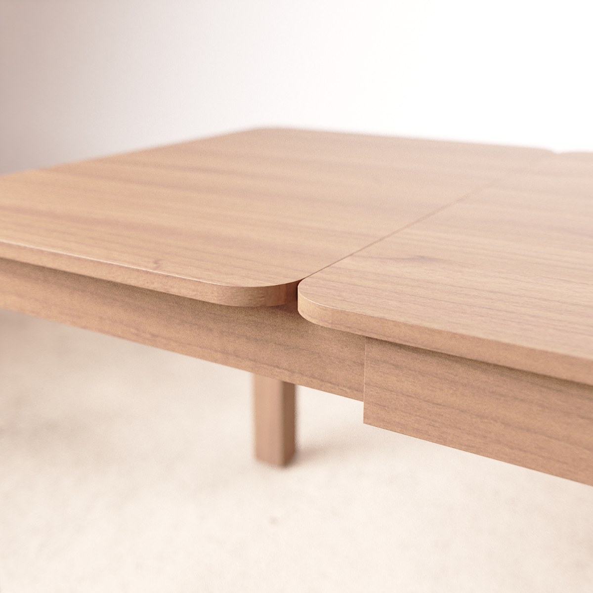 Léon - Table extensible en teck massif 8-10 pers.