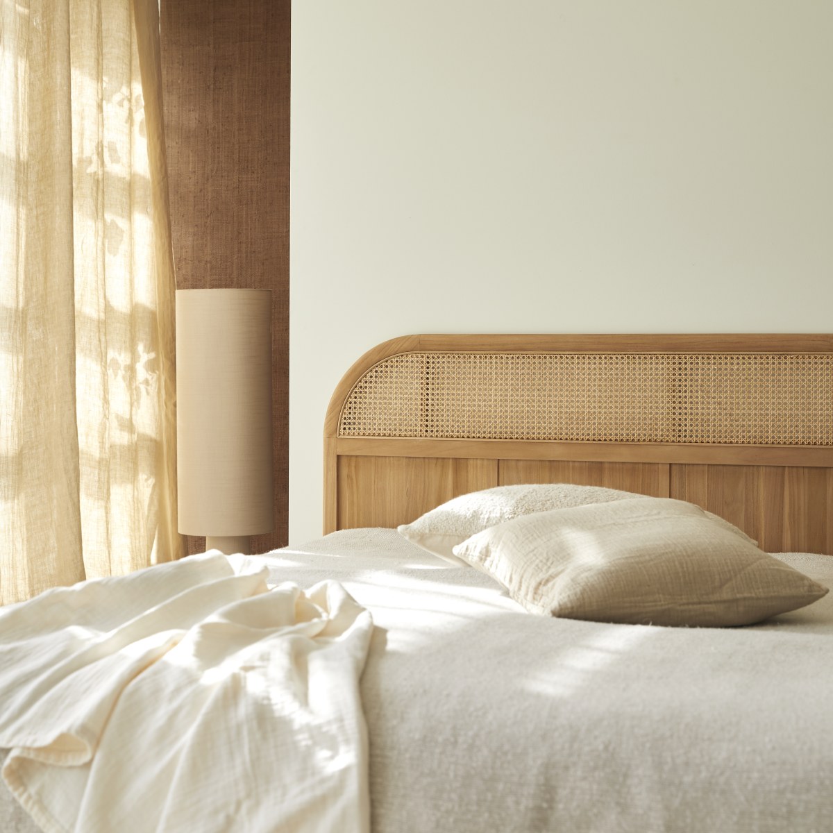 Hector - Testiera in teak massello 170 cm