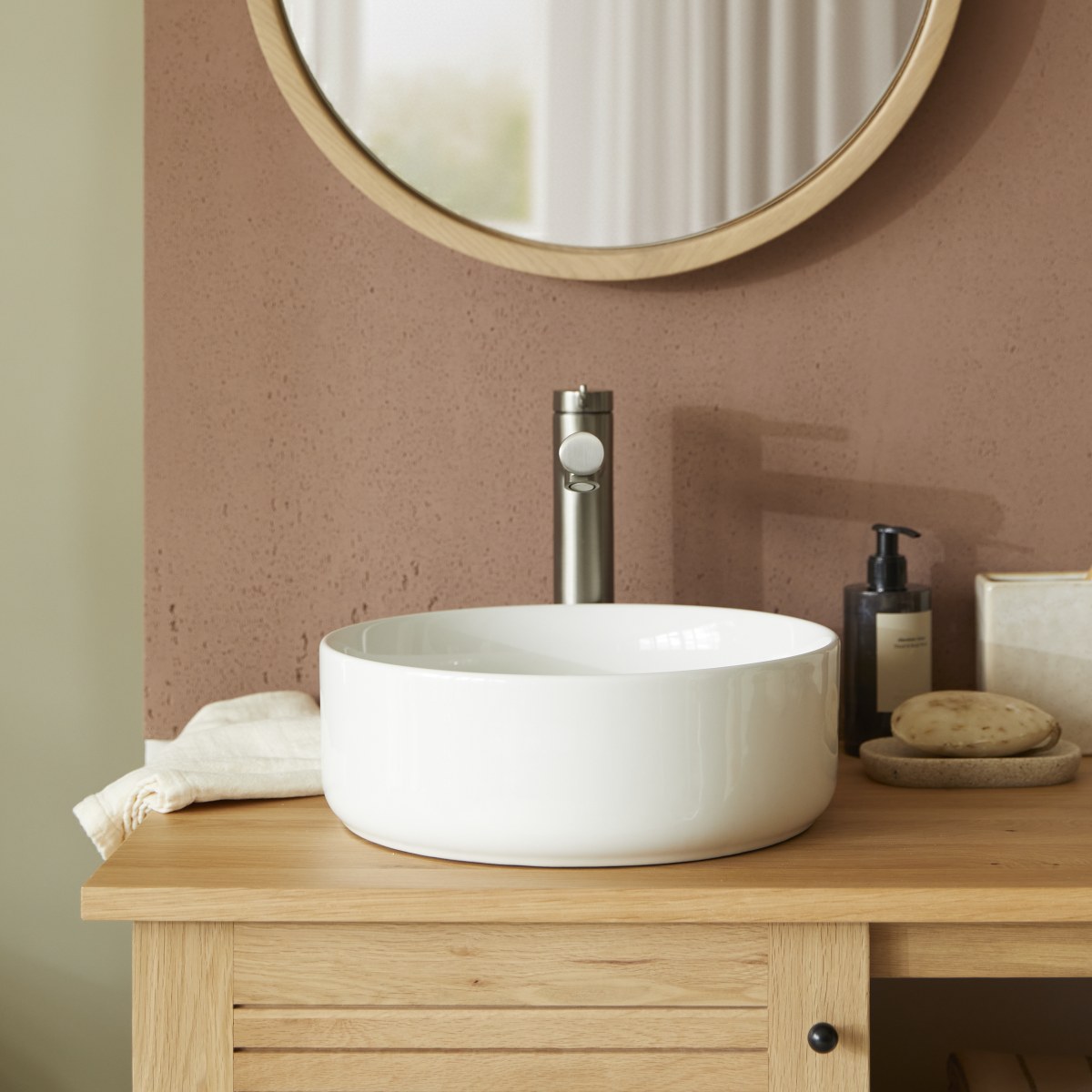 Tao - Lavabo redondo de cerámica