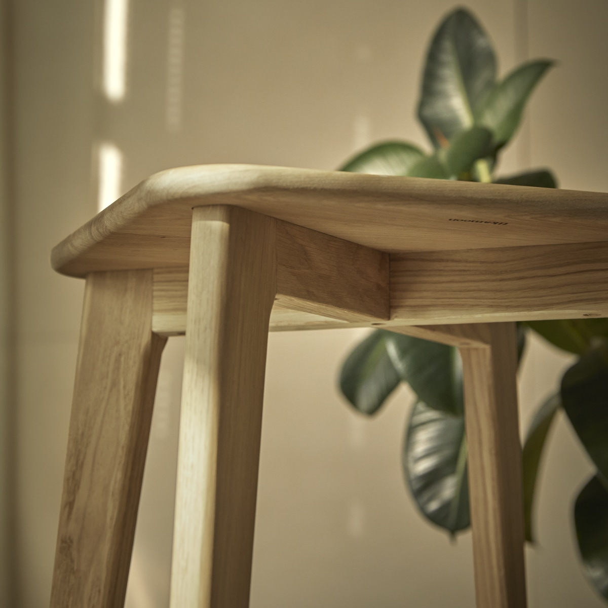 Abel - Solid oak bar stool