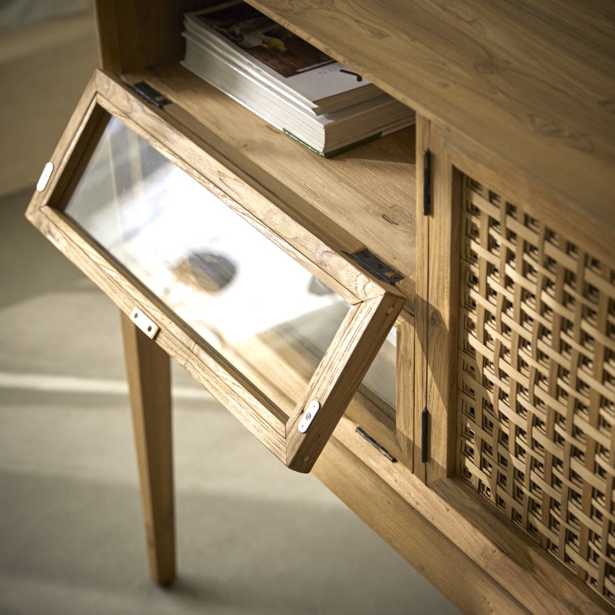 Tridi - Credenza in teak massello riciclato 150 cm