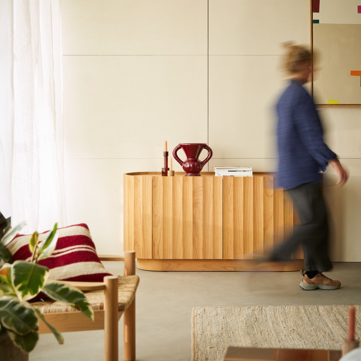 Andréa - Buffet en mindi massif 150 cm