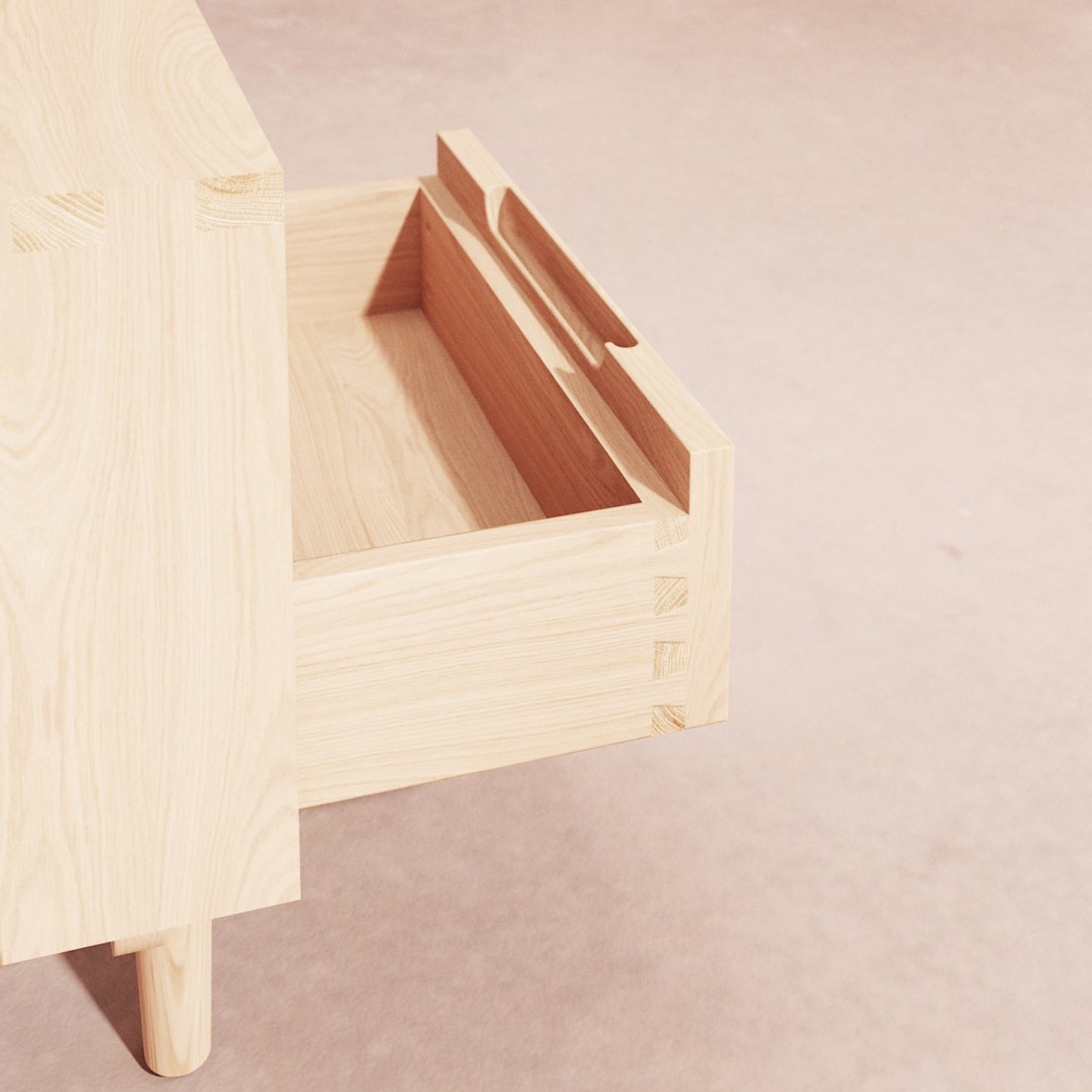 Ellie - Bedside table in solid oak