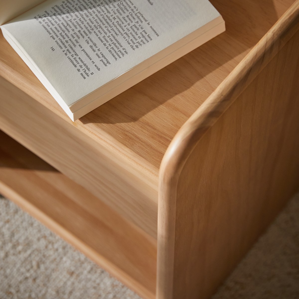 Alfie - Solid pine bedside table
