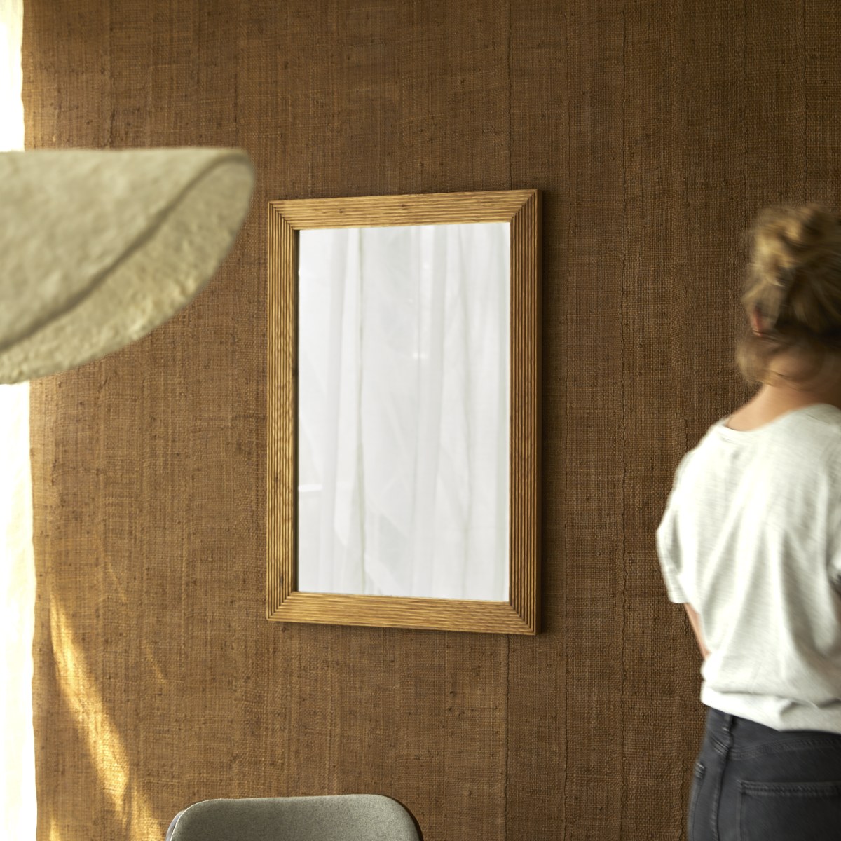 Karl - Specchi in rovere massello 70 x 50 cm