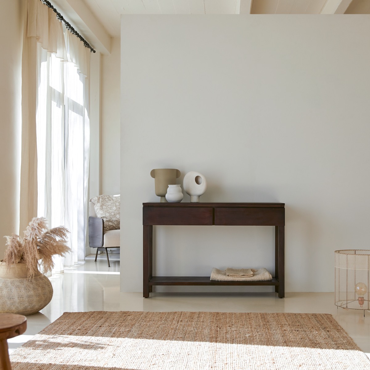 Eva - Solid mahogany Console table