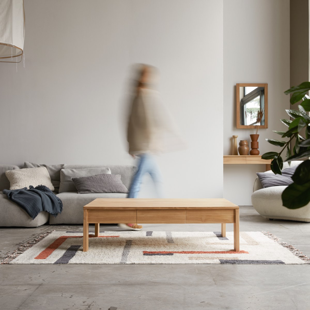 Table basse en bois de teck 120x80 Eden Tikamoon