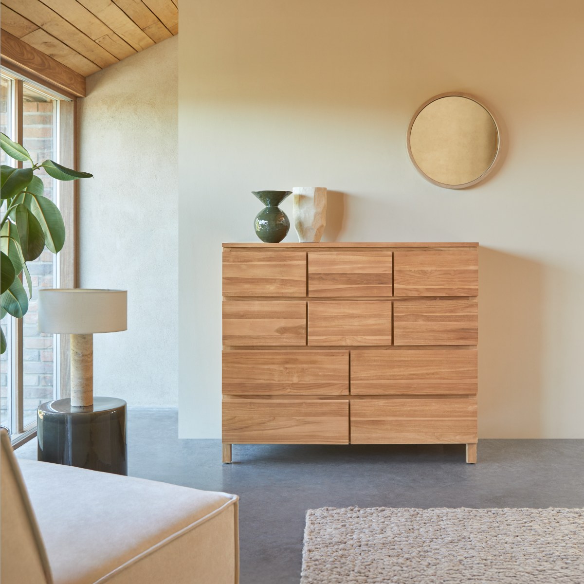 Milano - Commode en teck massif