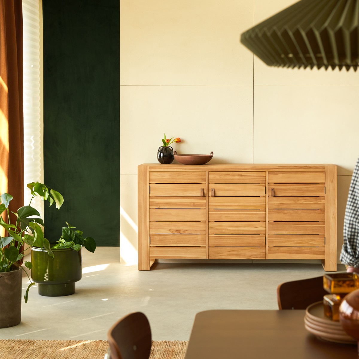 Minimalys - Buffet aus massivem Teakholz 170 cm