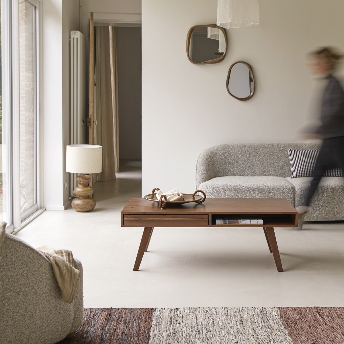 Solid acacia coffee table 115 cm - Living room / Coffee Tables