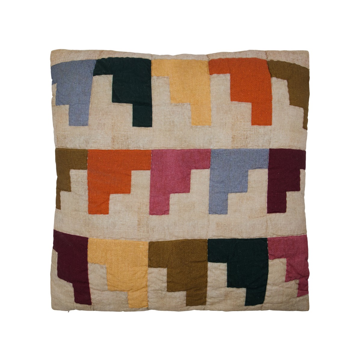 Block - Kissen aus Baumwolle, 50聽脳聽50聽cm