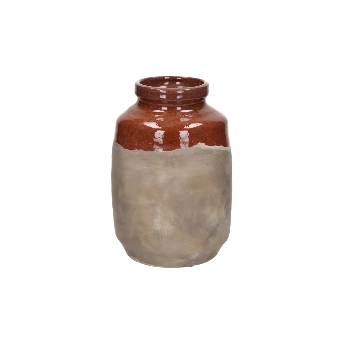 Earth - Vase aus Terrakotta, 22 cm