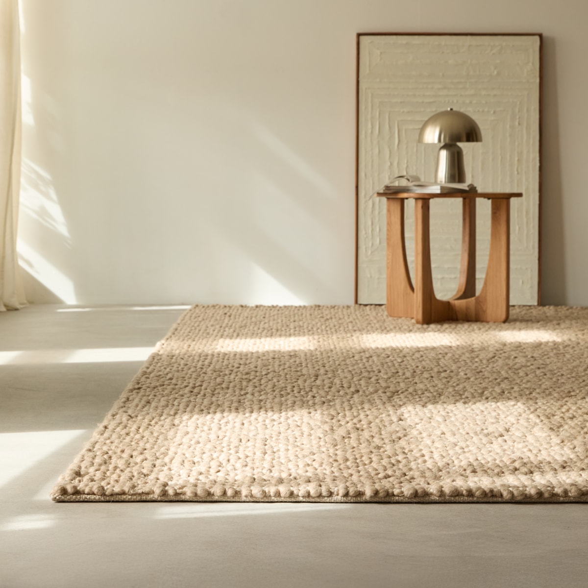 Teppich aus Wolle und Baumwolle 250 x 350 cm – Beige - Selktion Deko > Teppiche